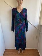 Fabienne Chapot lange jurk riem maat 34/36 paars groen zwart, Zwart, Ophalen of Verzenden, Zo goed als nieuw, Maat 34 (XS) of kleiner