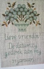 Borduurpatroon  Bloemen Tekst  nr 9688, Verzenden, Nieuw, Handborduren, Patroon