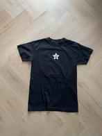 Zwart t-shirt van HUF met sterren maat S, Zwart, Ophalen of Verzenden, Korte mouw, Maat 36 (S)