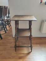 Antieke bijzettafel / plantentafel, Huis en Inrichting, Tafels | Bijzettafels, Ophalen, Minder dan 55 cm, Gebruikt, Vierkant