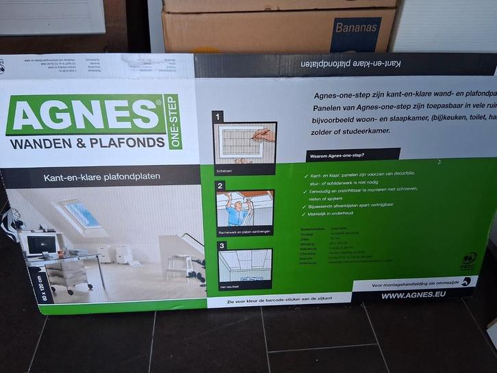 2,5 stuks Agnes Plafondplaten - Kant & Klaar!, Doe-het-zelf en Verbouw, Platen en Panelen, Nieuw, Hout, Minder dan 20 mm, Ophalen