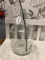 Brocante glazen gistfles - fles - bolvaas - vaas, Antiek en Kunst, Ophalen