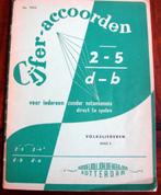 CIJFERAKKOORDEN VOLKSLIEDEREN BAND 5  (ZIE FOTO'S), Gebruikt, Wereldmuziek, Piano, Ophalen of Verzenden