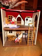 Sylvanian Families Poppenhuis Compleet, Ophalen of Verzenden, Zo goed als nieuw, Poppenhuis