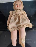 Antieke Franse pop, handbeschilderd keramieken hoofdje 45 cm, Verzamelen, Ophalen of Verzenden, Zo goed als nieuw, Pop