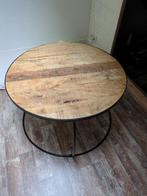 Salontafel set van 2 - Industrieel design, Huis en Inrichting, Tafels | Salontafels, Gebruikt, Rond, Minder dan 50 cm, 50 tot 100 cm