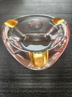 Vintage roze met goud asbakje, Ophalen of Verzenden