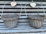 Bloembakken set met hartjes, Tuin en Terras, Overige materialen, Gebruikt, Minder dan 30 cm, Minder dan 60 cm