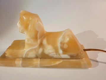 Onyx Sfinx Lamp - Egyptisch & Sfeervol beschikbaar voor biedingen