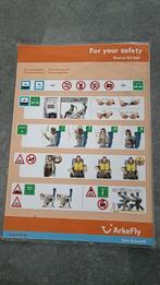 Safety Card ArkeFly 767-300, Ophalen of Verzenden, Zo goed als nieuw, Kaart, Foto of Prent