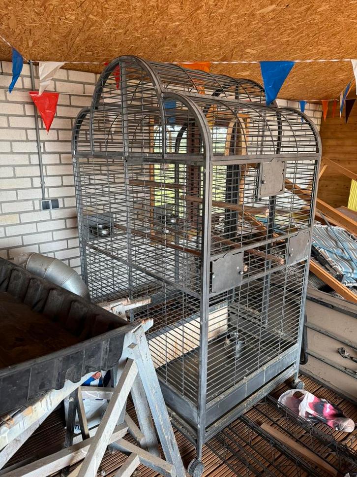 Vogel kooi, Dieren en Toebehoren, Vogels | Hokken en Kooien, Zo goed als nieuw, Vogelkooi, Hout, Ophalen of Verzenden