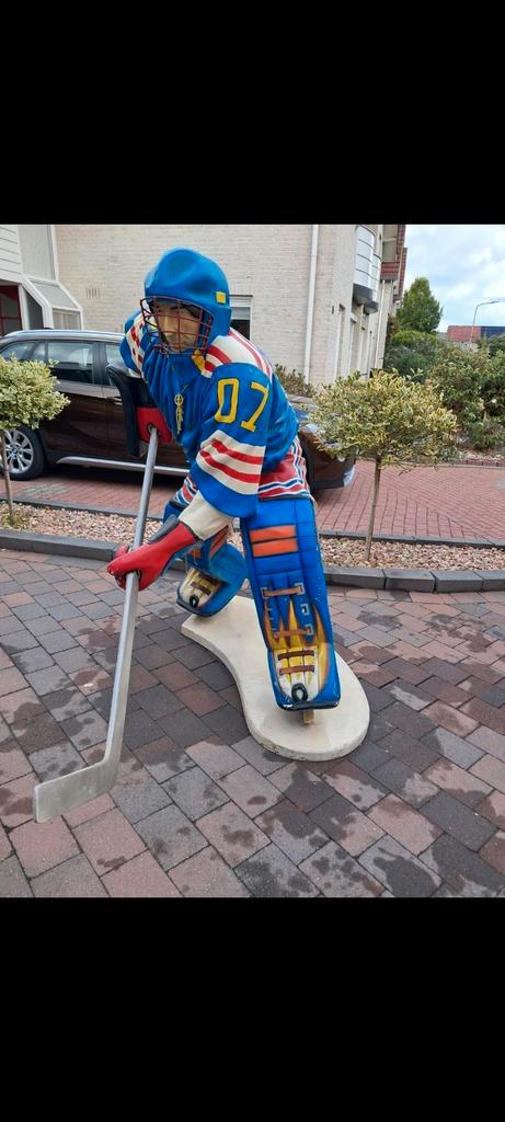 Ijshockey speler Beeld Levensecht Xxl, Verzamelen, Beelden en Beeldjes, Gebruikt, Mens, Ophalen