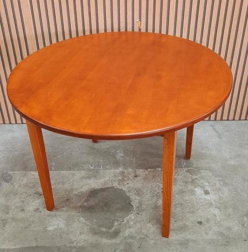 Nog 1 x Mid Century eettafel rond ronde tafel teakhout, Antiek en Kunst, Antiek | Meubels | Tafels, Ophalen of Verzenden