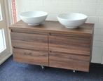 Luxe badmeubel 112 cm – 4 laden, MDF, greeploos, Huis en Inrichting, Ophalen, 100 tot 150 cm, Nieuw, Minder dan 100 cm