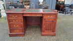 -Klassiek engels bureau, partnerdesk schrijftafel met opzets, Antiek en Kunst, Ophalen