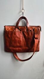 Piquadro Leren Laptoptas -(Blue Square Collectie), Computers en Software, Laptoptassen, Verzenden, 15 inch, Gebruikt, Aktetas