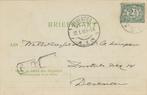 Briefkaart Zutphen - Deventer gestempeld 1910, Postzegels en Munten, Brieven en Enveloppen | Nederland, Verzenden, Briefkaart