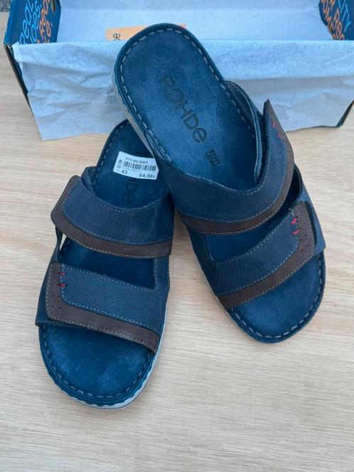 Rohde Leather Sandals – Navy – Size 43 – Brand New!, Kleding | Heren, Schoenen, Nieuw, Sandalen, Blauw, Ophalen of Verzenden