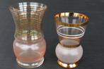 Vaasjes, retro/vintage, dun geslepen glas, Antiek en Kunst, Ophalen of Verzenden