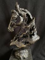 Bronzen bewerkt paardenhoofd Gadi/stempel, groot brons, Ophalen of Verzenden