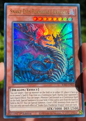 Yu-Gi-Oh! Snake Eyes Flamberge Dragon RA03 1st M/NM ! beschikbaar voor biedingen