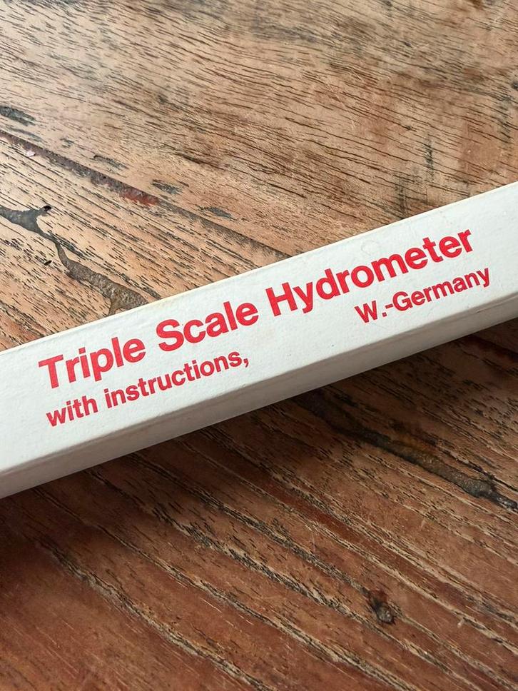 Hydrometer / Soortelijk gewicht meter, Antiek en Kunst, Antiek | Gereedschap en Instrumenten, Ophalen of Verzenden
