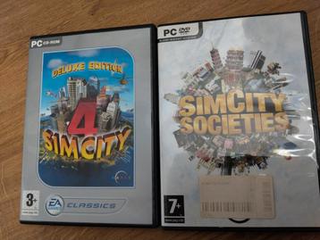 Sim city societies en sim city 4 deluxe  beschikbaar voor biedingen