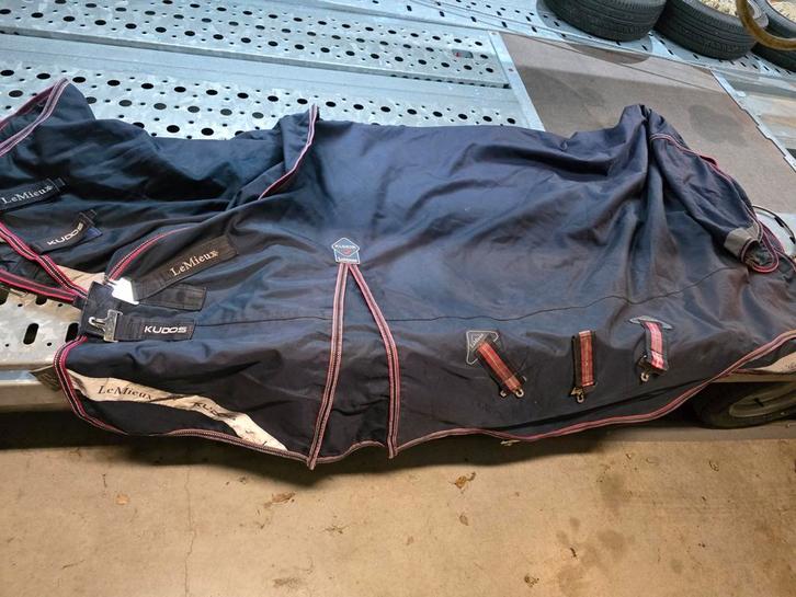 Lemieux 50g regendeken met hals en liner, Dieren en Toebehoren, Paarden en Pony's | Dekens en Dekjes, Gebruikt, Deken, Ophalen of Verzenden