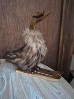 Houten eend in wintersportstijl, Huis en Inrichting, Ophalen of Verzenden, Nieuw