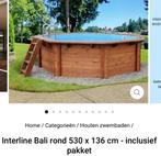Interline Bali rond 530 x 136 cm, Rond, 300 cm of meer, Zo goed als nieuw, Opzetzwembad