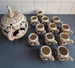 Prachtige vintage punch bowl set / wijn / bier ,, Antiek en Kunst, Ophalen