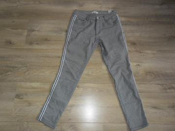 Para Mi Zwart/Witte Broek High Waist Skinny Met Print Mt 40 beschikbaar voor biedingen