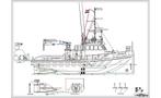 Modelbouwtekeningen shoalbuster Herman, Hobby en Vrije tijd, Modelbouw | Boten en Schepen, Ophalen of Verzenden, Nieuw, Groter dan 1:32