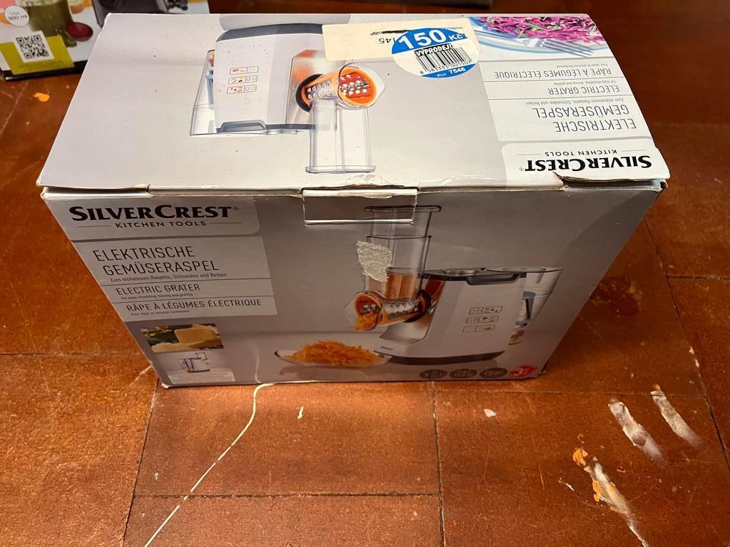 Silvercrest Elektrische Groentesnijder / rasp Nieuw, Nieuw, Ophalen of Verzenden, Vaatwasserbestendig, Minder dan 1 liter
