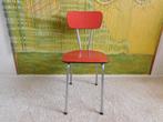 Keukenstoel Rood Formica Jaren 50, Gebruikt, Ophalen of Verzenden, Eén, Metaal
