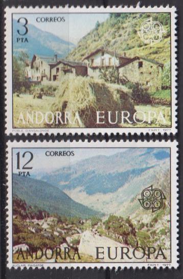 Andorra 1977 EUROPA Landschappen beschikbaar voor biedingen