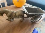 vintage paard en wagen brons messing, Antiek en Kunst, Antiek | Koper en Brons, Ophalen, Brons
