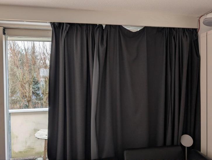 Ikea verduisterende gordijnen (10 stuks), Huis en Inrichting, Stoffering | Gordijnen en Lamellen, Gebruikt, 200 cm of meer, 100 tot 150 cm