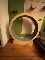 Katten loop rad wiel 132cm  houtkleur, Dieren en Toebehoren, Ophalen, Zo goed als nieuw