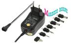 Universele AC Adapter, 3/ 4,5/ 5/ 6/ 7,5/ 9 en 12 VDC, 600mA, Nedis, Nieuw, Info@marbeco.nl, Ophalen of Verzenden