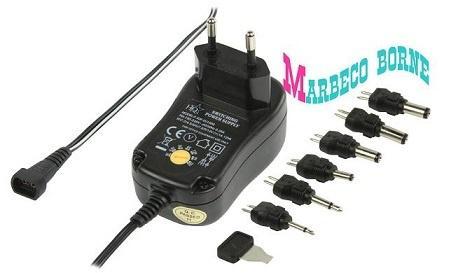 Universele AC Adapter, 3/ 4,5/ 5/ 6/ 7,5/ 9 en 12 VDC, 600mA, Audio, Tv en Foto, Opladers, Nieuw, Ophalen of Verzenden