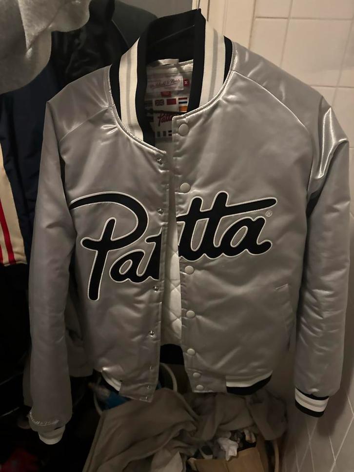 Patta Jas - Stijlvolle Bomberjack, Kleding | Heren, Jassen | Zomer, Zo goed als nieuw, Overige maten, Grijs, Ophalen of Verzenden