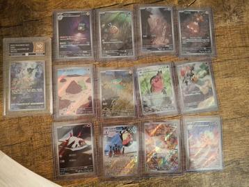 Verschillende Japanse hitjes en full arts beschikbaar voor biedingen