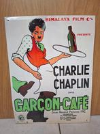 Reclamebord Charlie Chaplin dans Garçon de café, Ophalen of Verzenden, Zo goed als nieuw, Film, Poster