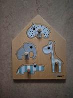 Houten dopjes puzzel Done by Deer, Kinderen en Baby's, Speelgoed | Houten speelgoed, Ophalen of Verzenden, Gebruikt