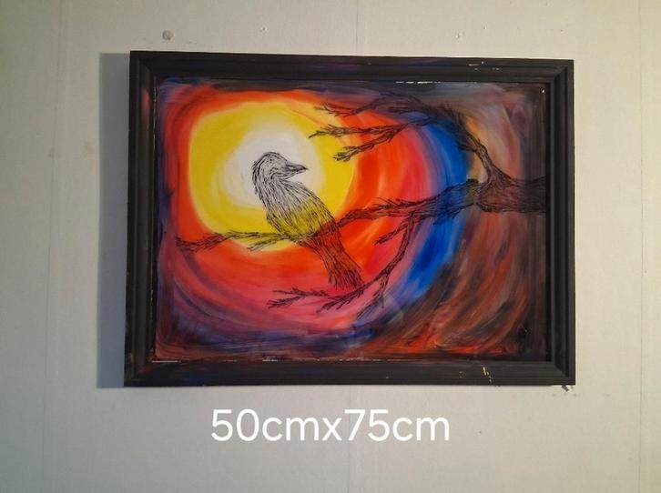 Art By Myrthe  inside-out schilderij op glas in lijst, Antiek en Kunst, Kunst | Schilderijen | Modern, Ophalen of Verzenden