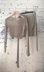 Moost wanted setje top + rok, Verzenden, Lange mouw, Maat 36 (S), Grijs