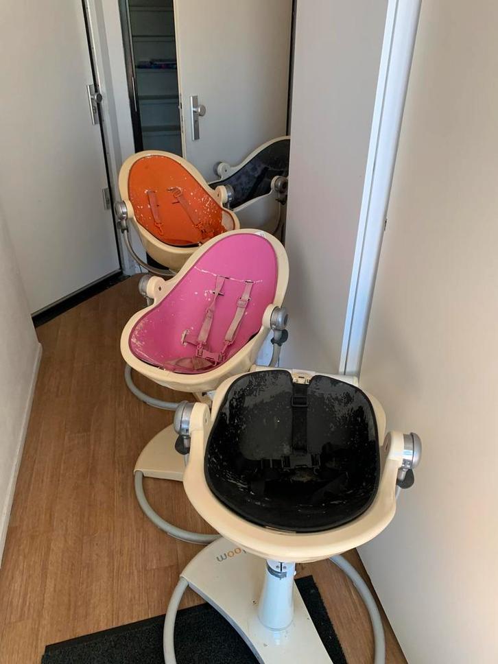 Bloom Fresco Meegroeistoelen 4  stuks, Kinderen en Baby's, Kinderstoelen, Gebruikt, Meegroeistoel, Gordel(s), Ophalen