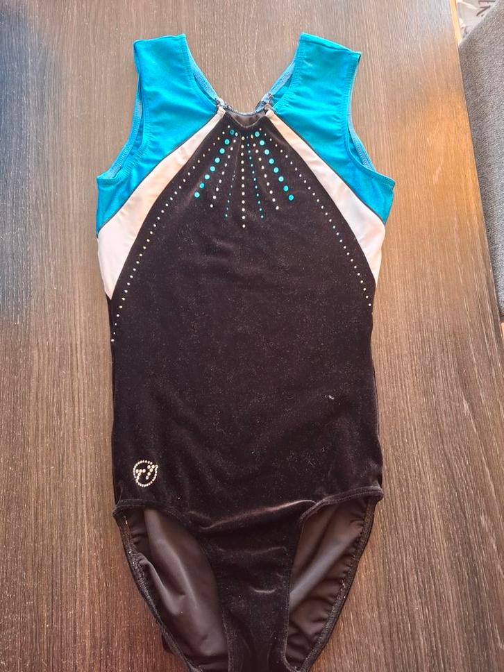 Turnpakje Dames Maat S - TT Gymnastics, Kleding | Dames, Sportkleding, Zo goed als nieuw, Overige typen, Maat 36 (S), Blauw, Ophalen of Verzenden