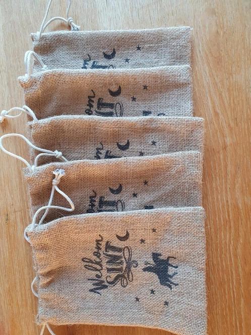 Sinterklaas jute zakjes - Welkom SINT, Kinderen en Baby's, Kraamcadeaus en Geboorteborden, Nieuw, Ophalen of Verzenden